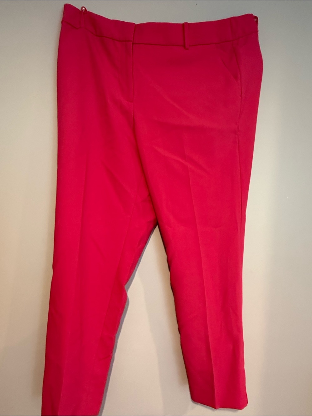 Talbots Vibrant Pink Tailored Straight-Leg Trousers